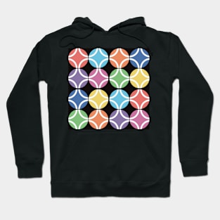 Rainbow/White Circles Hoodie